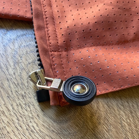 Jamie Sadock Orange Black Zip Up Jacker Women’s Medium Golf Activewear - Picture 6 of 8